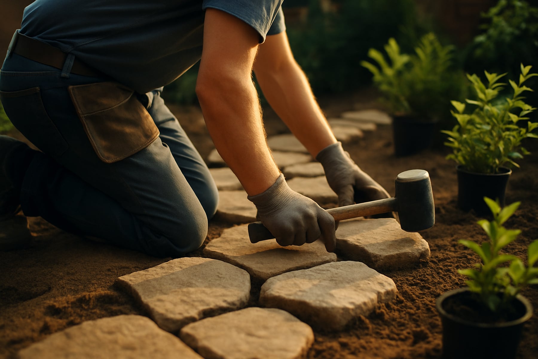 Team bei der Gartenarbeit — Haus- & Gartenservice Schmidt GmbH